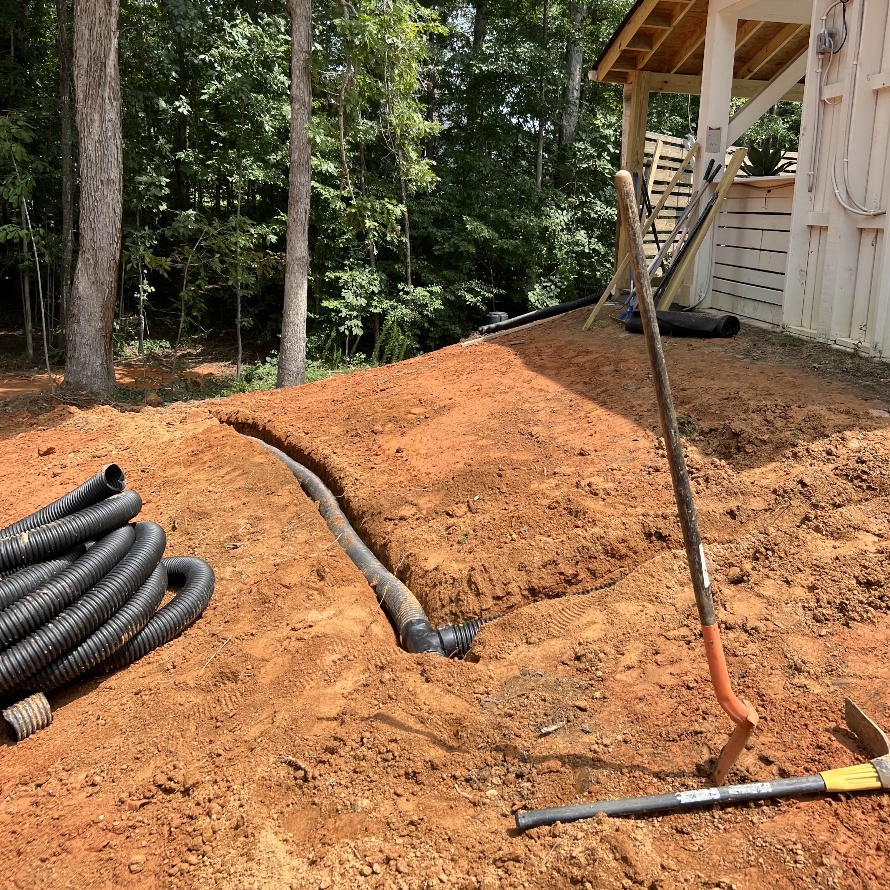 Utility trench digging